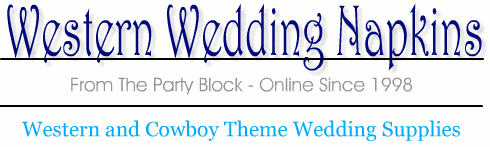 Western Wedding Napkins