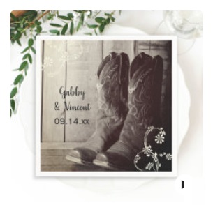 Western Wedding Napkins